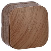 Переключатель накладной IEK Glory ВСп10-1-0-ХД 1-кл. проходной дуб картинка